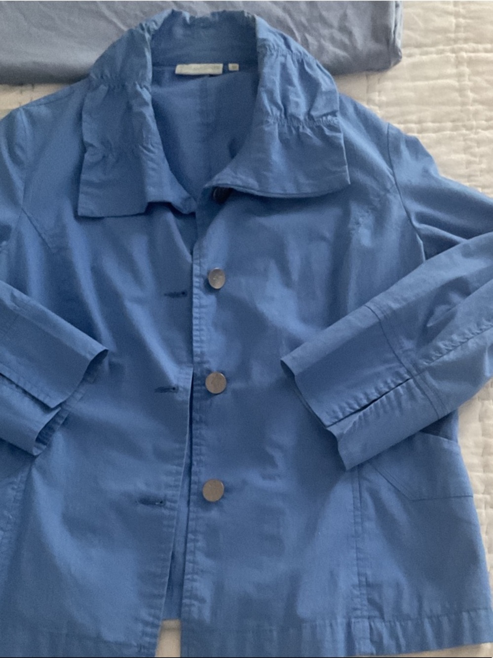 Cotton jacket, blue - M